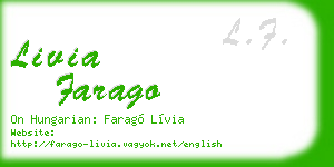 livia farago business card
